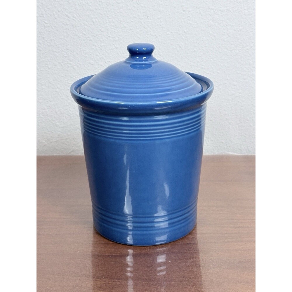 Fiesta Ware 2qt Medium Canister With Lid Lapis Blue